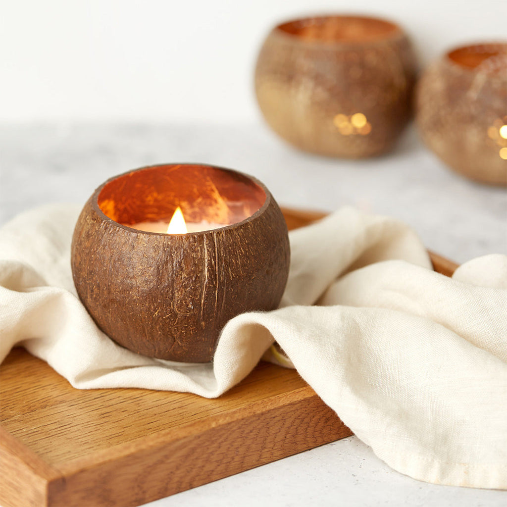 Coconut Shell Candle - Toasted Coconut Scent