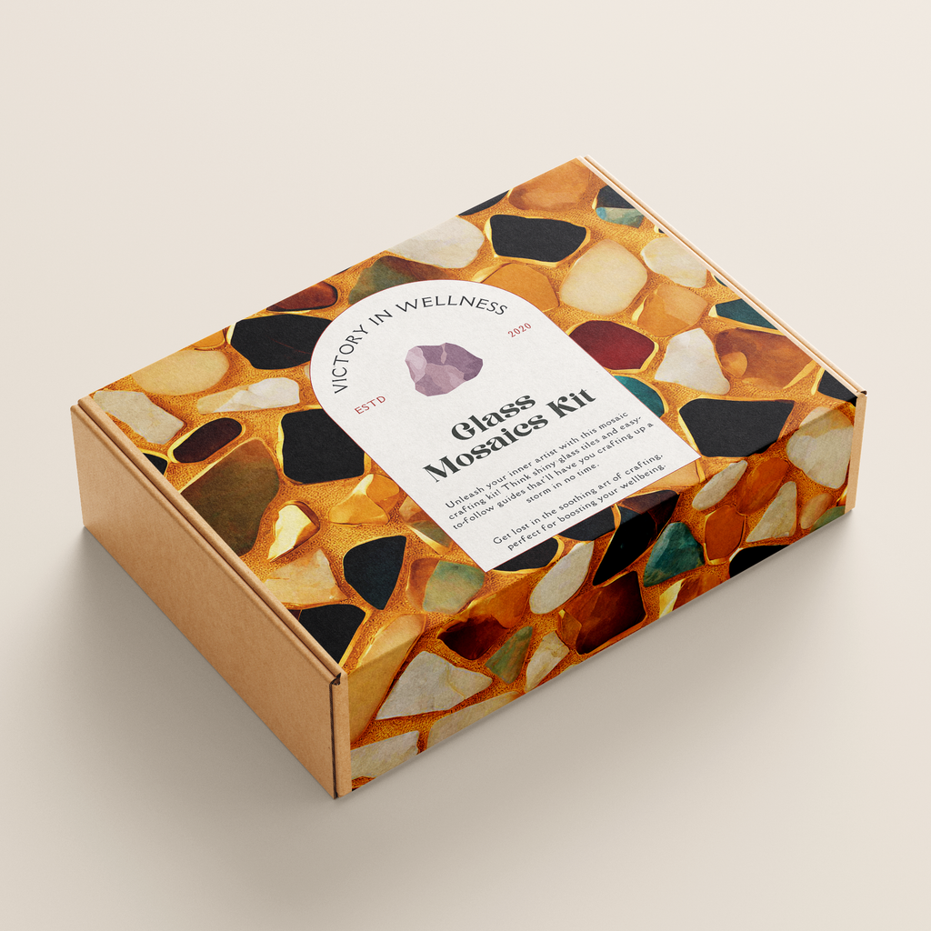 Create Stunning Mosaics, Craft Kit with Glass Tiles & Instructions, Crafting for Wellbeing | by Victory In Wellness-1