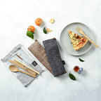 Bamboo Cutlery Set (Brown bag)