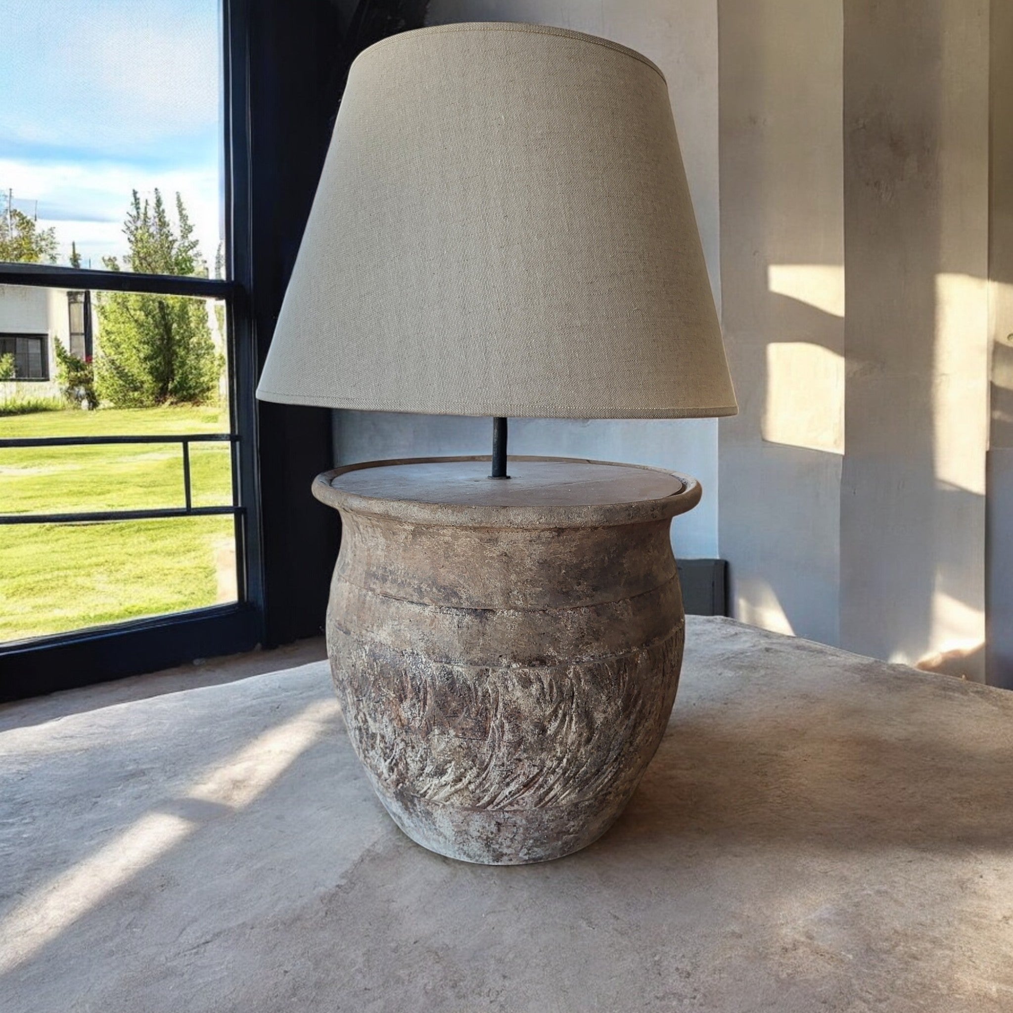 Terracotta no.RRL42 - ceramic table lamp-2